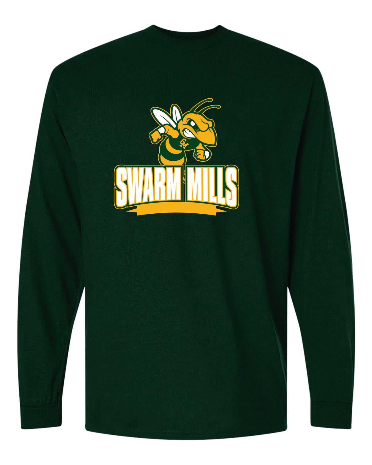 Great Mills Football   50/50 Long Sleeve T-Shirts - Swarm Mills