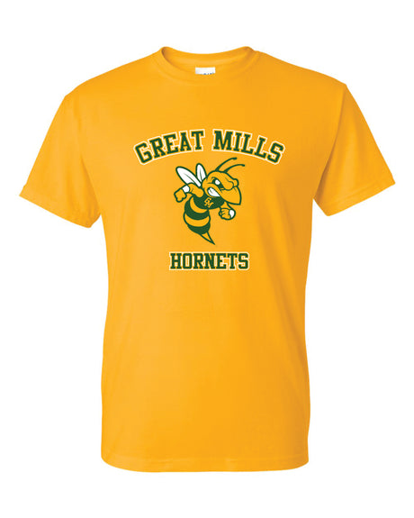 Great Mills  Short Sleeve T-Shirt 50/50 Blend Hornets