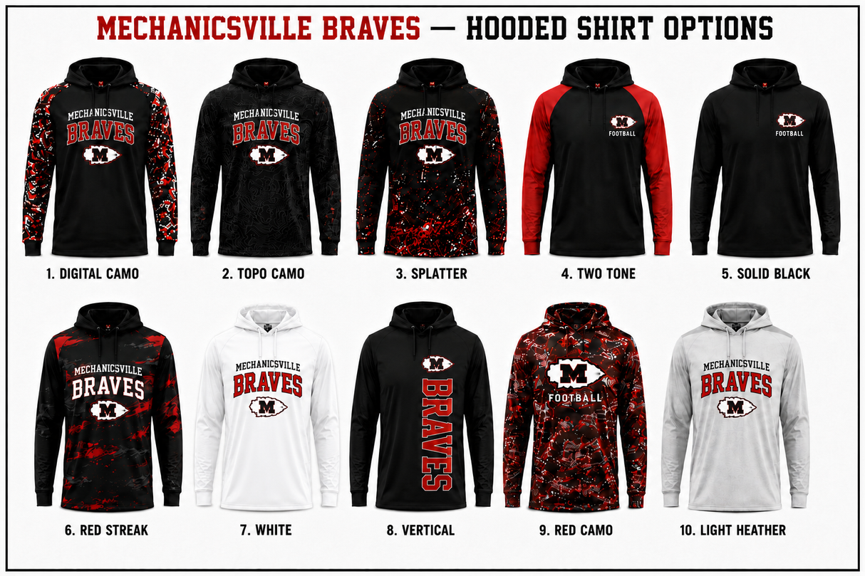 Hooded Long Sleeve Shirt Custom Full Sub