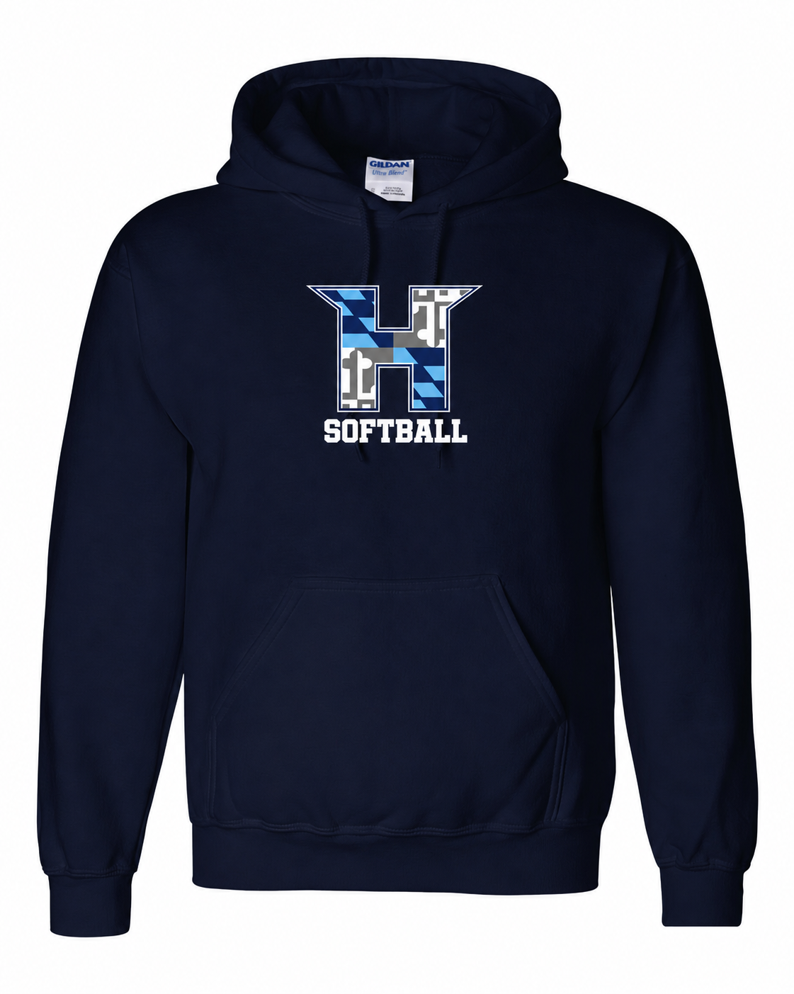MD HUSTLE Gildan/Jerzee 50/50 Hoodie - H Softball