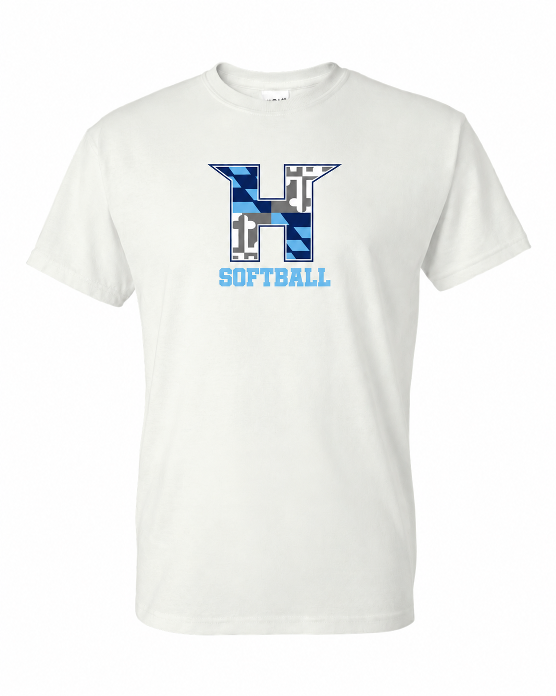 MD HUSTLE Short Sleeve T-Shirt 50/50 Blend - H Softball