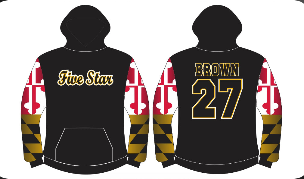 Five Star Full Sub Custom Hoodie