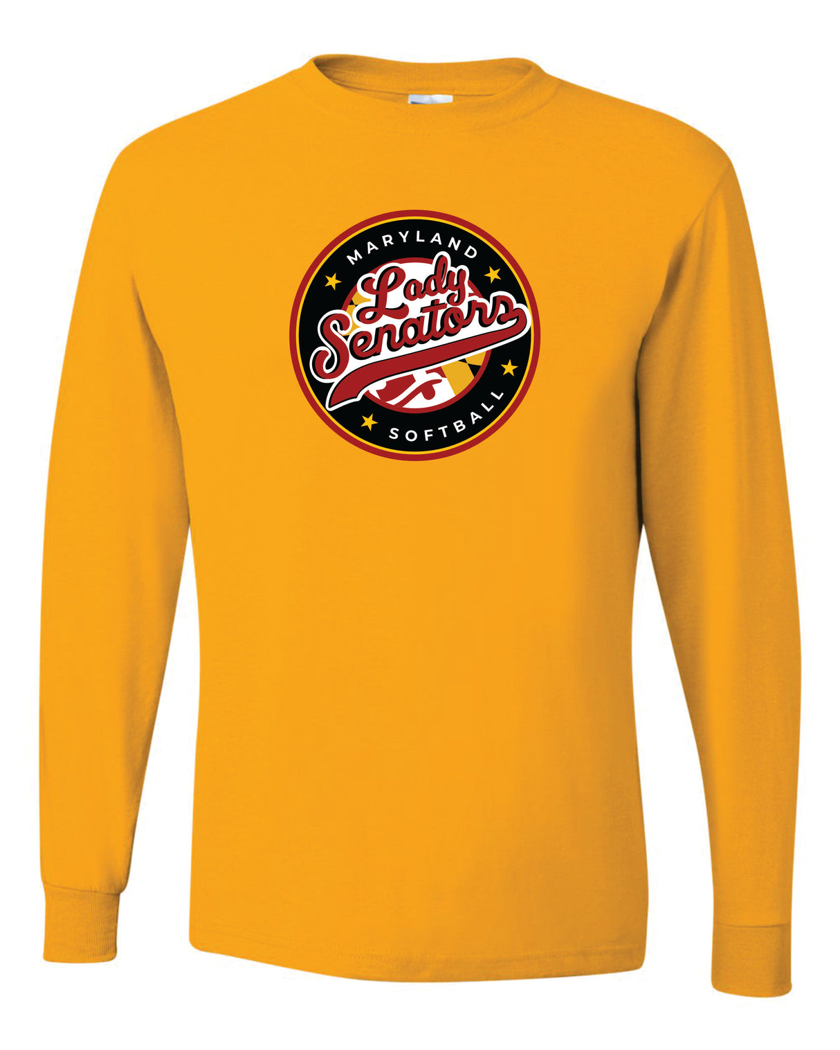 Lady Senators Long Sleeve T-Shirt 50/50 Blend-Circle Logo YOUTH