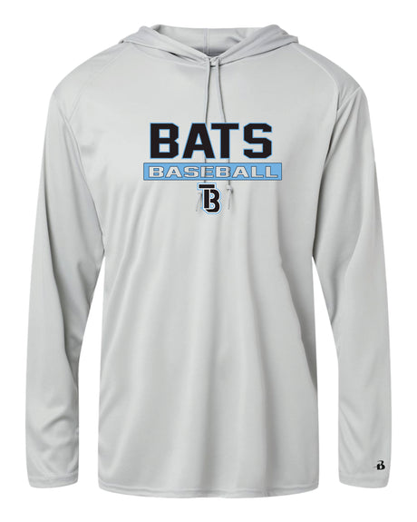 Tampa Bay Bats Long Sleeve Badger  Hooded Dri Fit Shirt