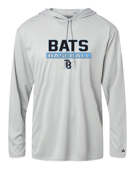 Tampa Bay Bats Long Sleeve Badger  Hooded Dri Fit Shirt-YOUTH
