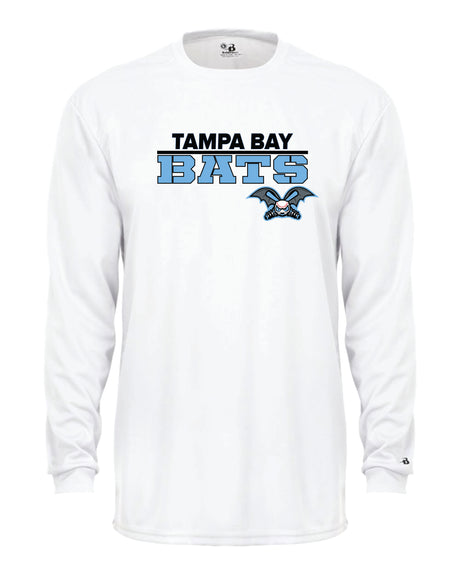 Tampa Bay Bats Long Sleeve Badger Dri Fit Shirt