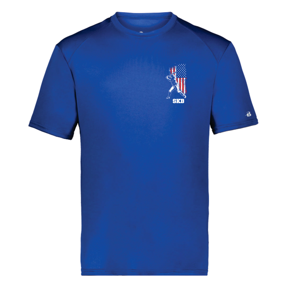 Shawn Knott Baseball Short Sleeve Badger Dri Fit T shirt FLAG