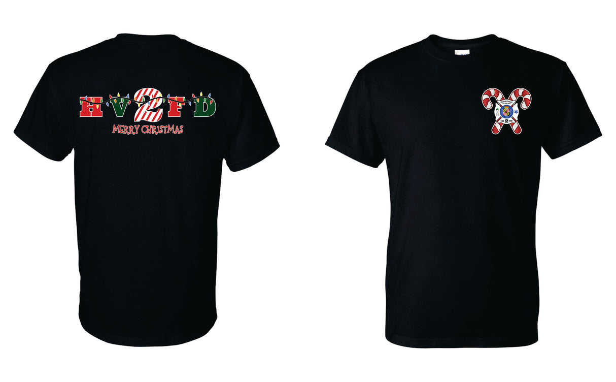 HVFD Short Sleeve T-Shirt 50/50 Blend Christmas Shirt