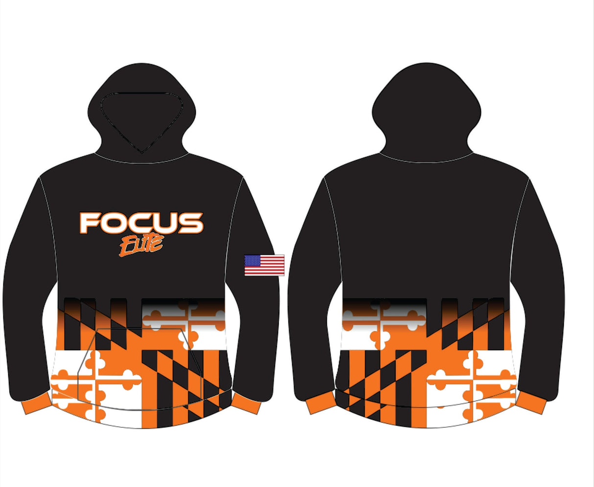 Focus Full Color LS HOODED SHIRT