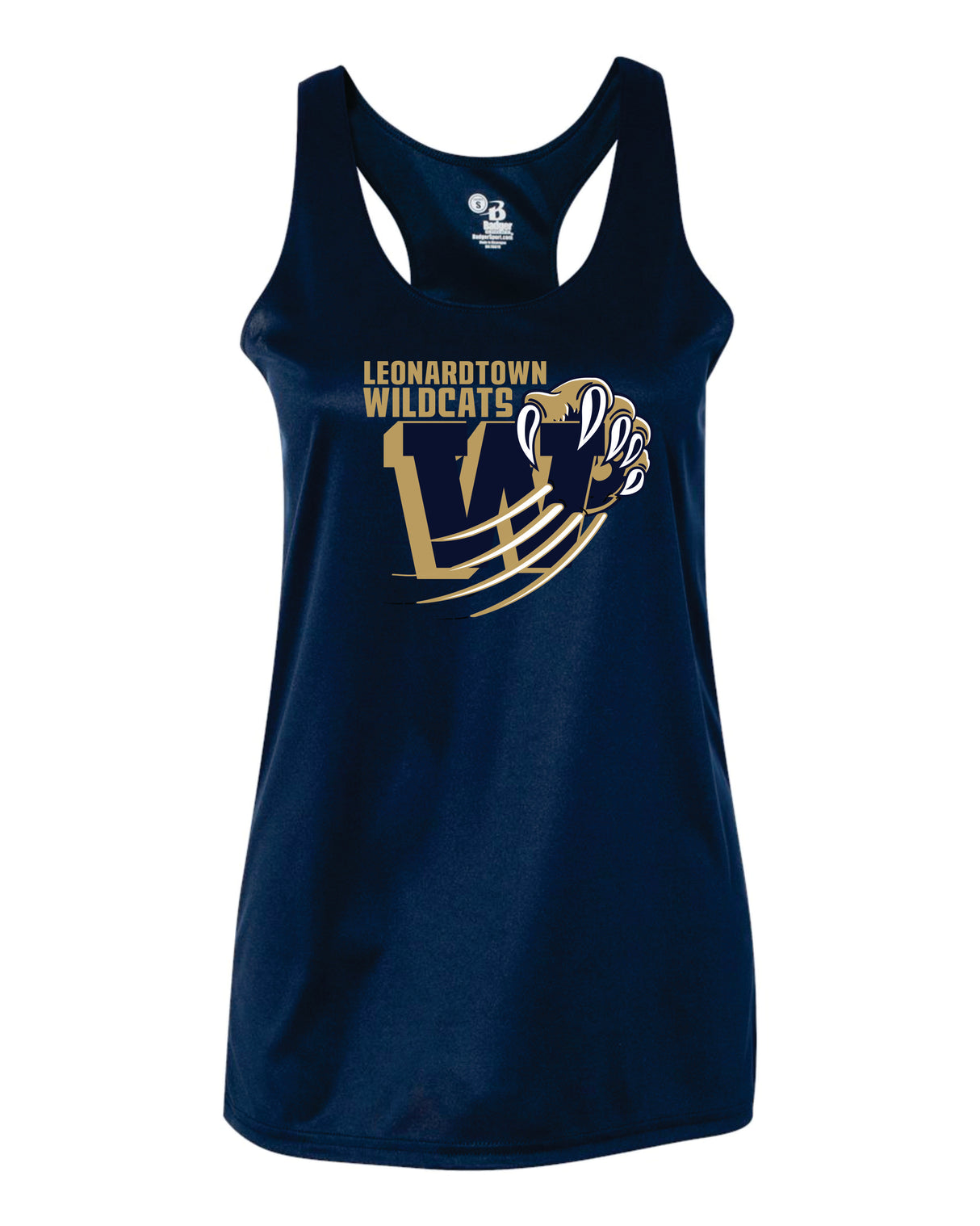 Leonardtown Wildcats Badger Dri Fit Racer Back Tank WOMEN