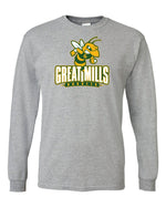 Load image into Gallery viewer, Great Mills Football 50/50 Long Sleeve T-Shirts - YOUTH
