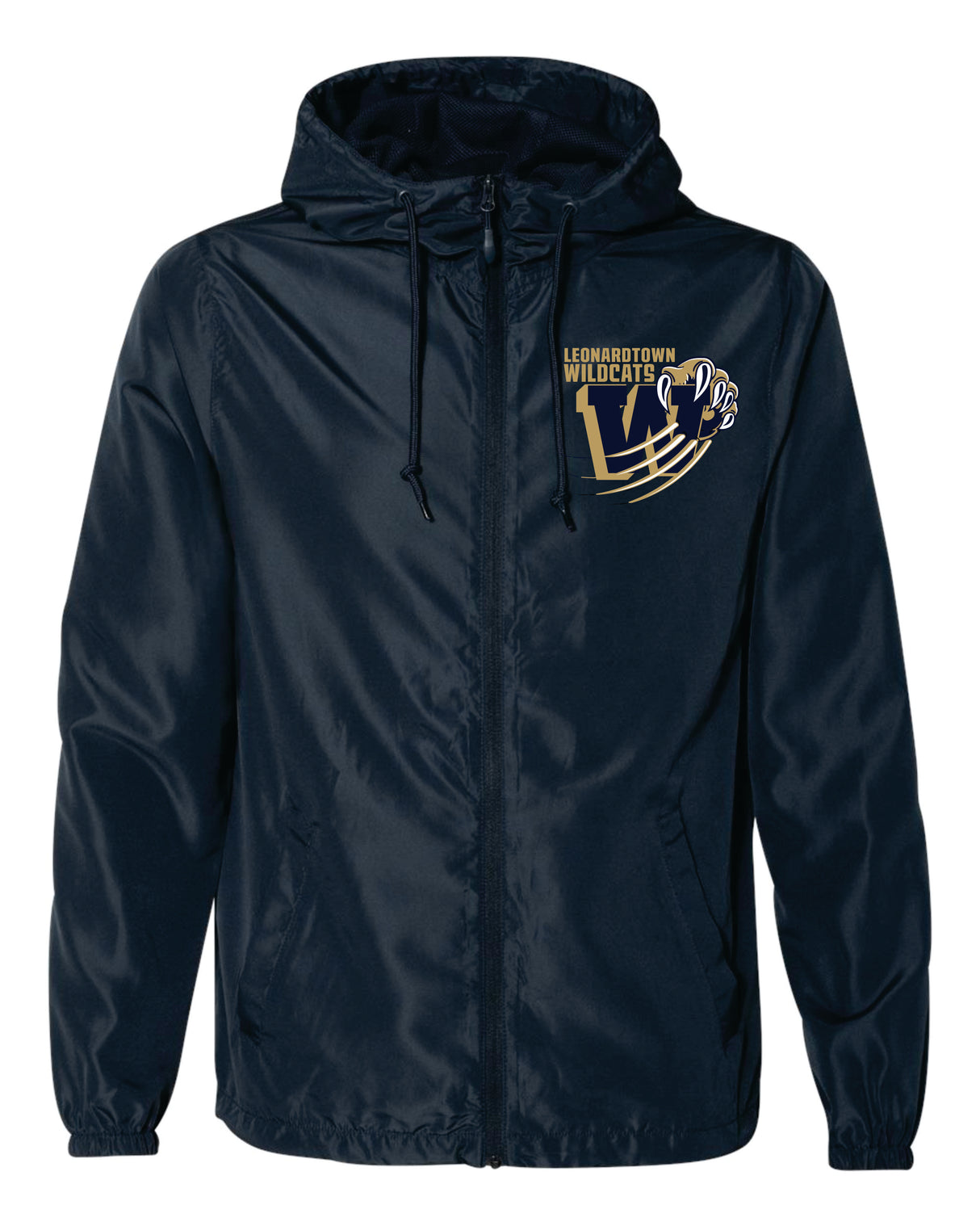 Leonardtown Wildcats Lightweight Rain Resistance Jacket