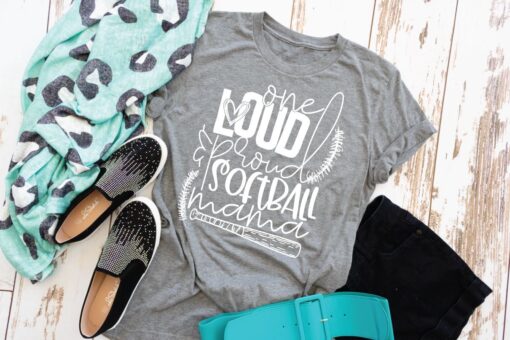 Loud and Proud Softball Mama