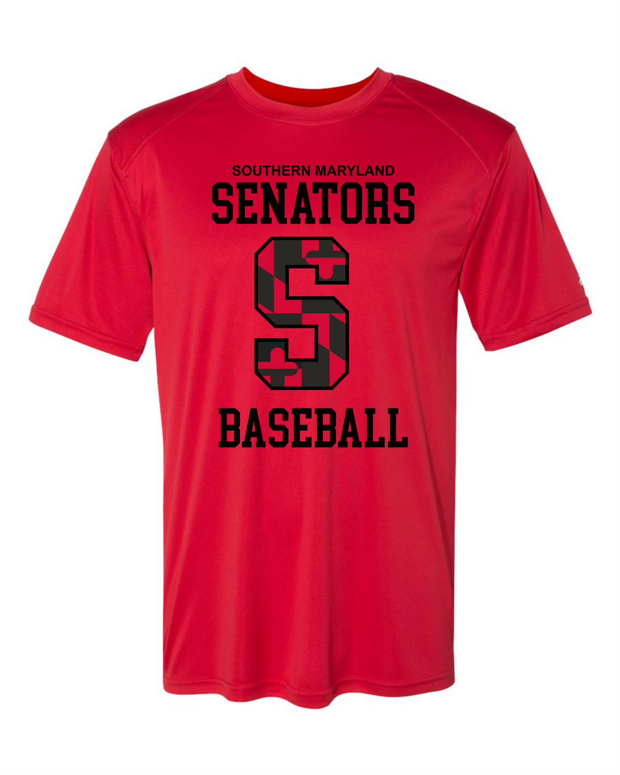 Senators Short Sleeve Dri-Fit Shirt Big S Design- Women
