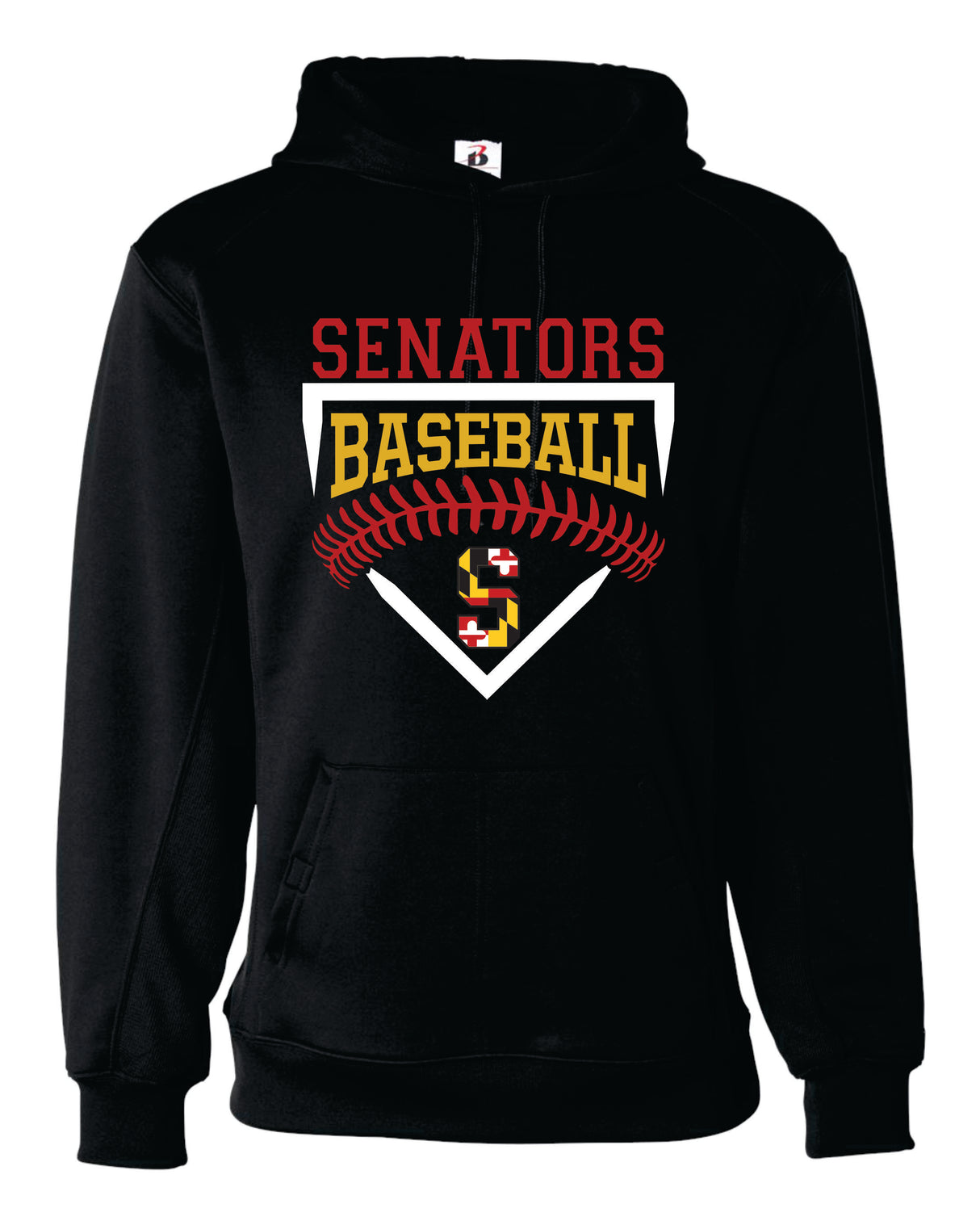 Senators Dri-Fit Hoodie Home Plate Design