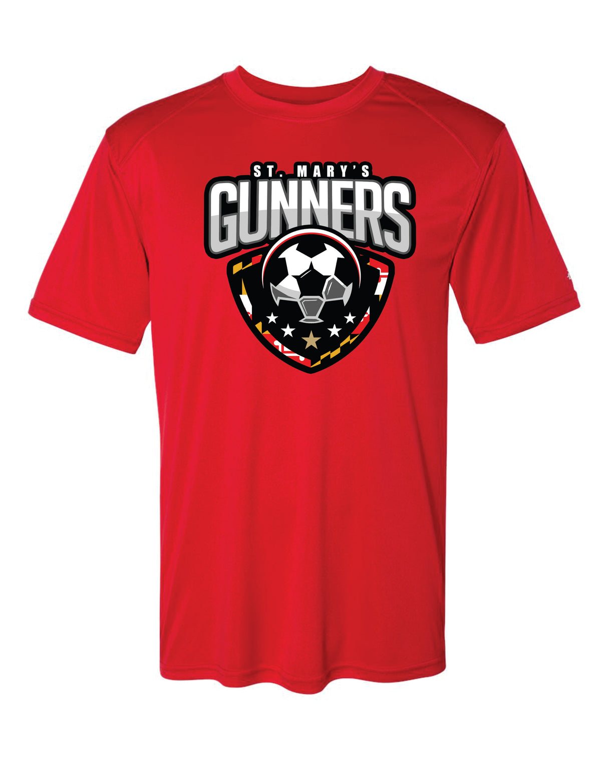 Gunners Short Sleeve Badger Dri Fit T shirt-WOMEN