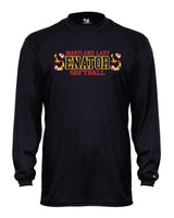 Senators Softball Long Sleeve Dri-Fit Shirt DOUBLE  S Logo