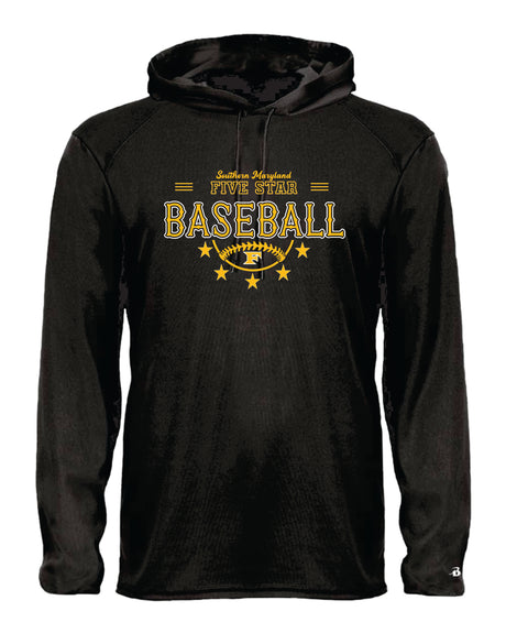 Five Star Long Sleeve Badger Hooded Dri-Fit Shirt