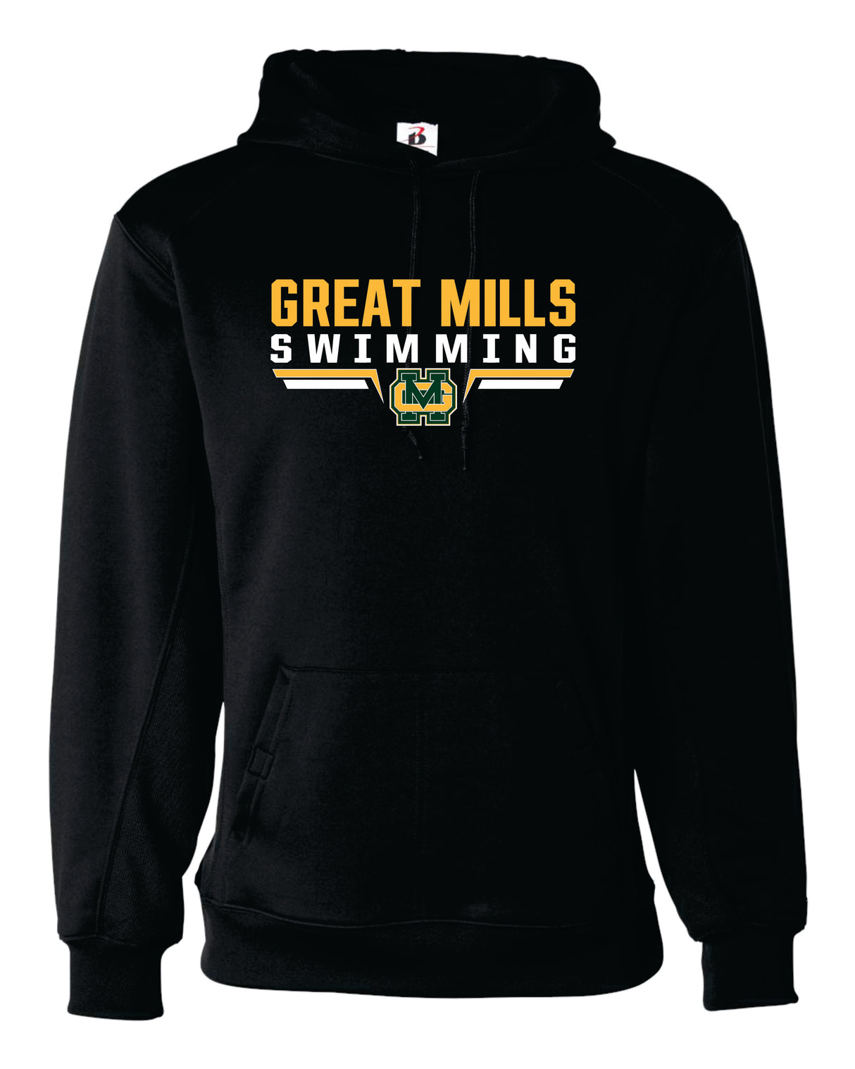 Great Mills Swimming Badger Dri-fit Hoodie