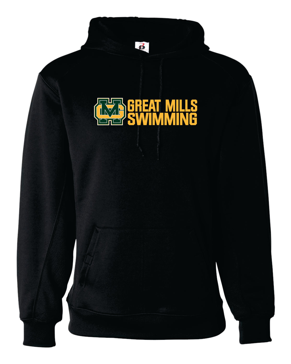 Great Mills Swimming Badger Dri-fit Hoodie