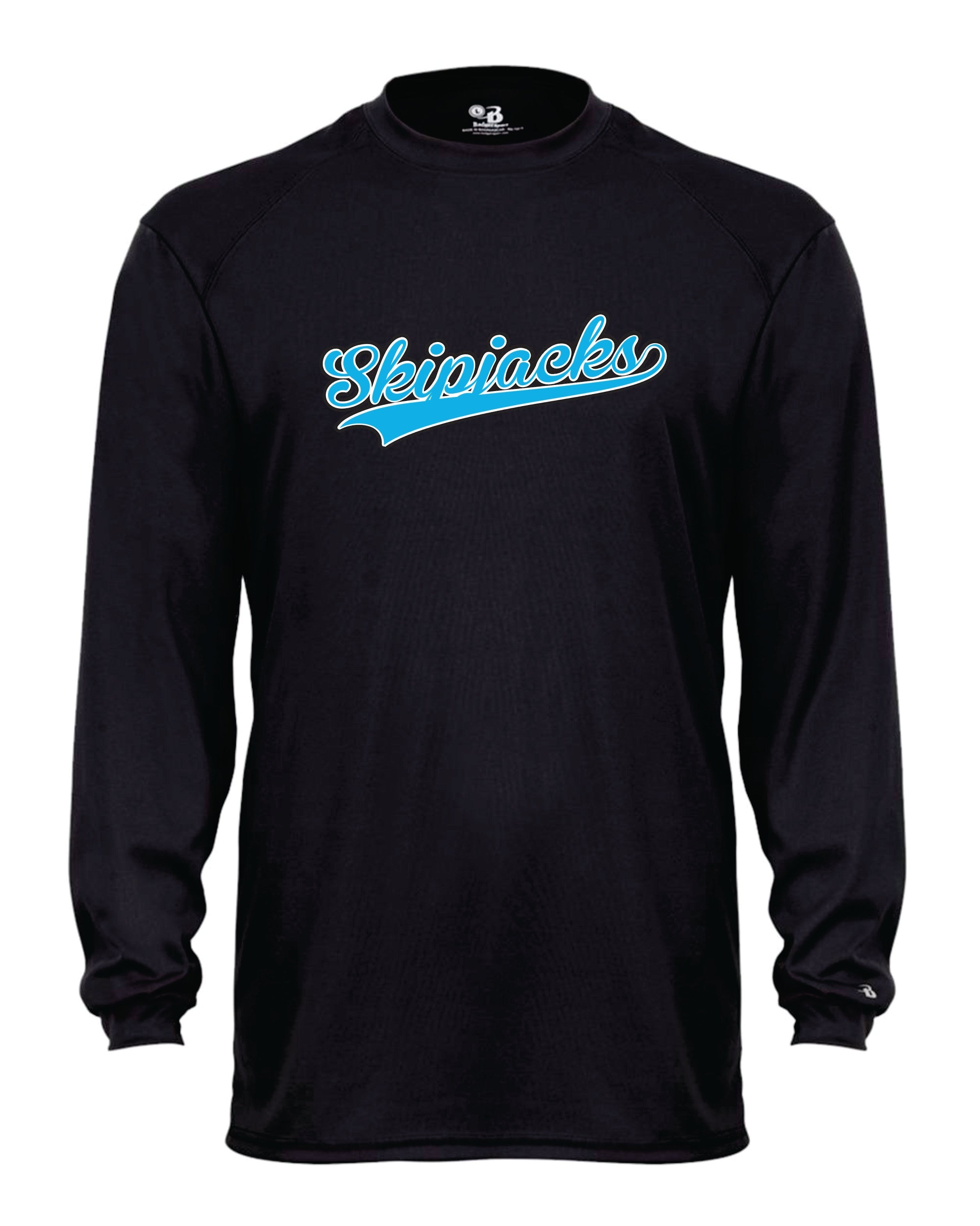 Skipjacks Baseball Long Sleeve Badger Dri Fit Shirt - YOUTH