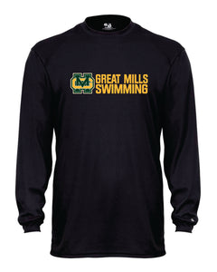 Great Mills Swimming Long Sleeve Badger Dri Fit Shirt