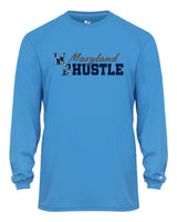 MD HUSTLE Long Sleeve Badger Dri Fit Shirt ADULT
