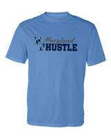 MD HUSTLE Short Sleeve Badger Dri Fit T shirt ADULT - Maryland Hustle logo