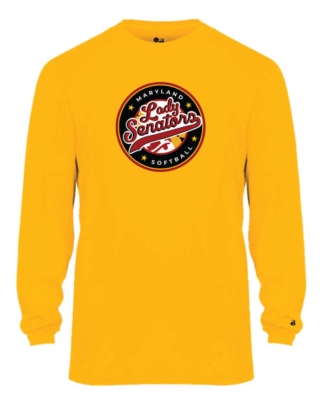 Senators Softball Long Sleeve Dri-Fit Shirt Circle Logo