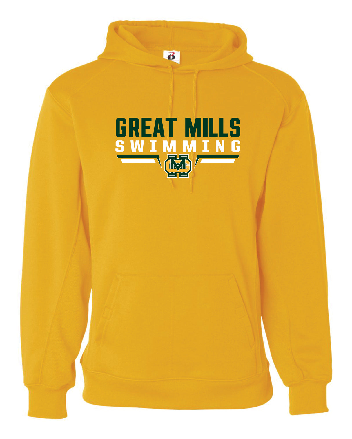 Great Mills Swimming Badger Dri-fit Hoodie