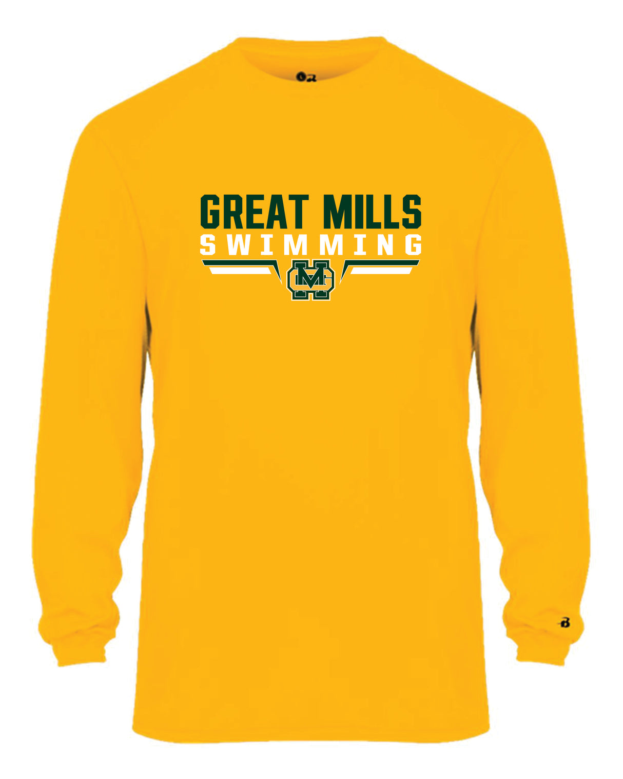 Great Mills Swimming Long Sleeve Badger Dri Fit Shirt