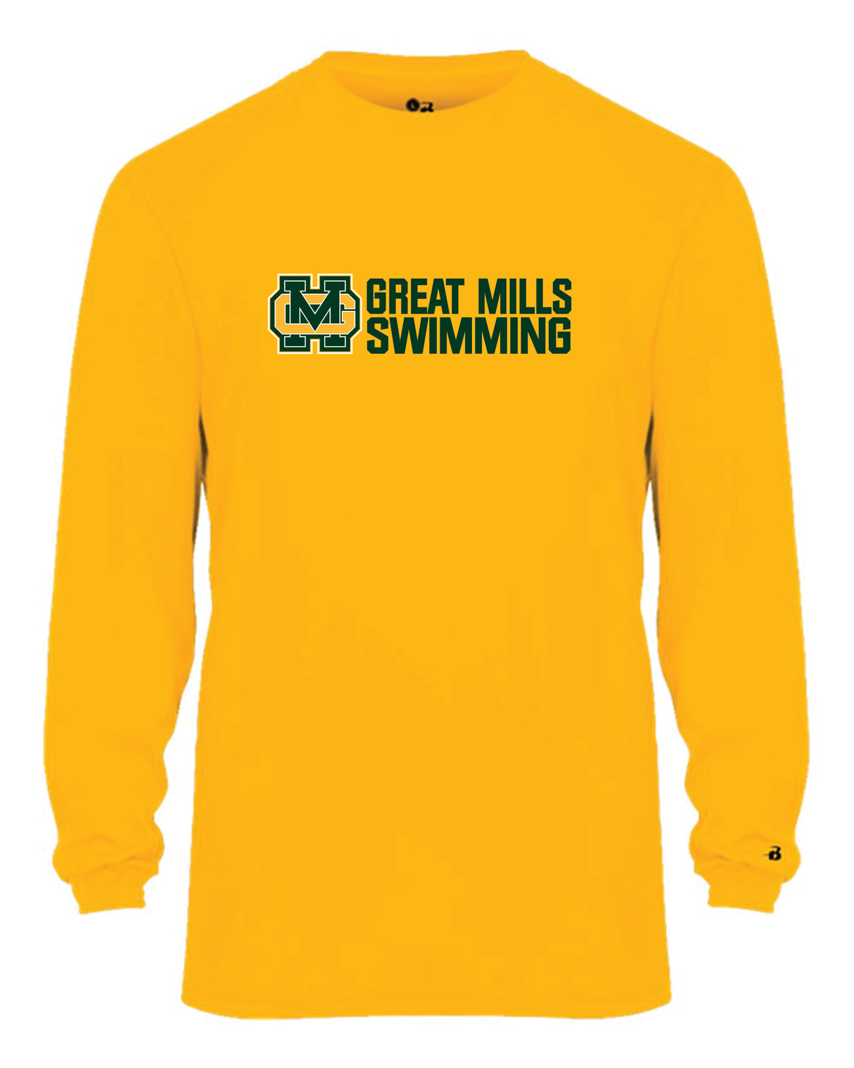 Great Mills Swimming Long Sleeve Badger Dri Fit Shirt