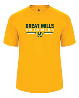 Great Mills Swimming Short Sleeve Badger Dri Fit T shirt