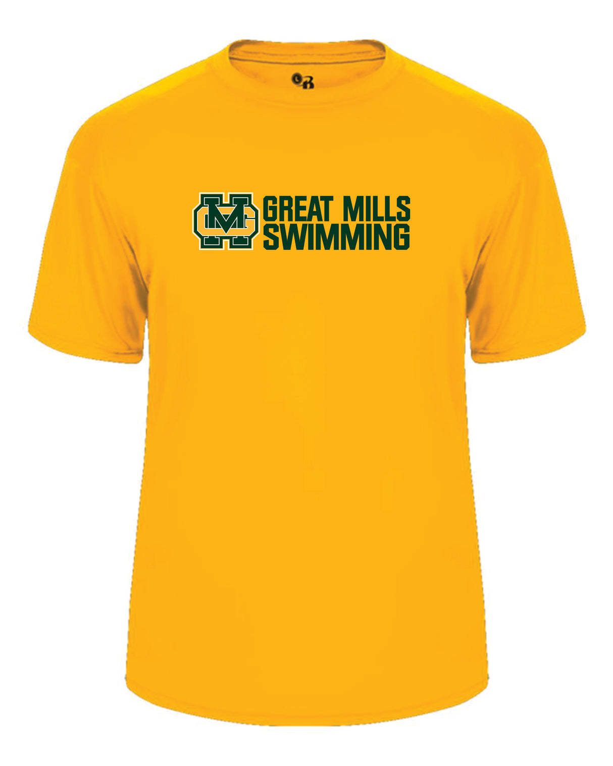 Great Mills Swimming Short Sleeve Badger Dri Fit T shirt