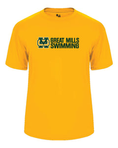 Great Mills Swimming Short Sleeve Badger Dri Fit T shirt