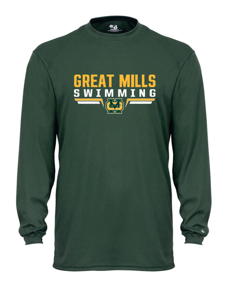 Great Mills Swimming Long Sleeve Badger Dri Fit Shirt - WOMEN