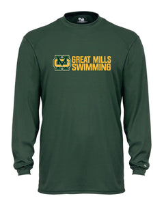 Great Mills Swimming Long Sleeve Badger Dri Fit Shirt