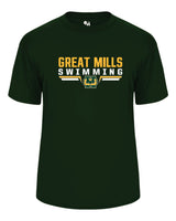 Great Mills Swimming Short Sleeve Badger Dri Fit T shirt