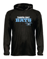 Tampa Bay Bats Long Sleeve Badger  Hooded Dri Fit Shirt-WOMEN