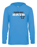 Load image into Gallery viewer, Tampa Bay Bats Long Sleeve Badger  Hooded Dri Fit Shirt-WOMEN
