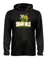 Great Mills Football Long Sleeve Badger  Hooded Dri Fit Shirt - Swarm Mills