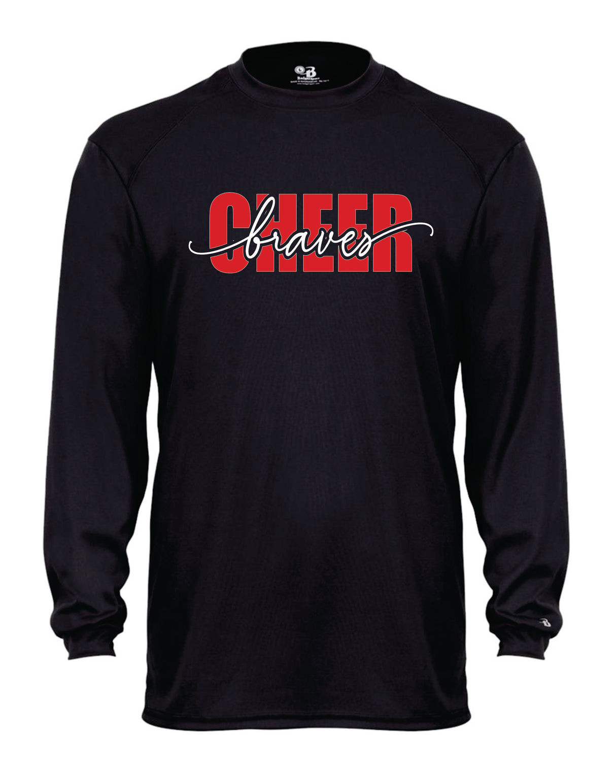 Chopticon Braves Cheer Long Sleeve Badger Dri Fit Shirt Braves Cheer