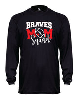 Mechanicsville Braves Long Sleeve Badger Dri Fit WOMEN Shirt-FOOTBALL MOM SQUAD