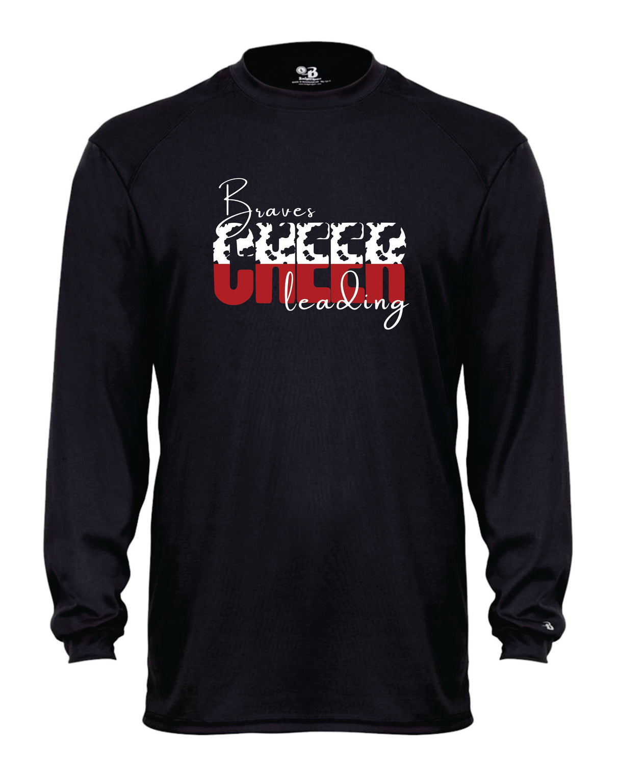 Chopticon Braves Cheer Long Sleeve Badger Dri Fit Shirt Braves Cheerleading