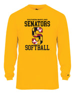 Load image into Gallery viewer, Senators Softball Long Sleeve Dri-Fit Shirt Big S Logo
