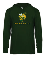 Load image into Gallery viewer, Great Mills Baseball Long Sleeve Badger  Hooded Dri Fit Shirt
