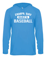 Load image into Gallery viewer, Tampa Bay Bats Long Sleeve Badger  Hooded Dri Fit Shirt
