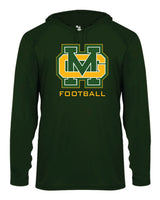 Great Mills Football Long Sleeve Badger Hooded Dri Fit Shirt