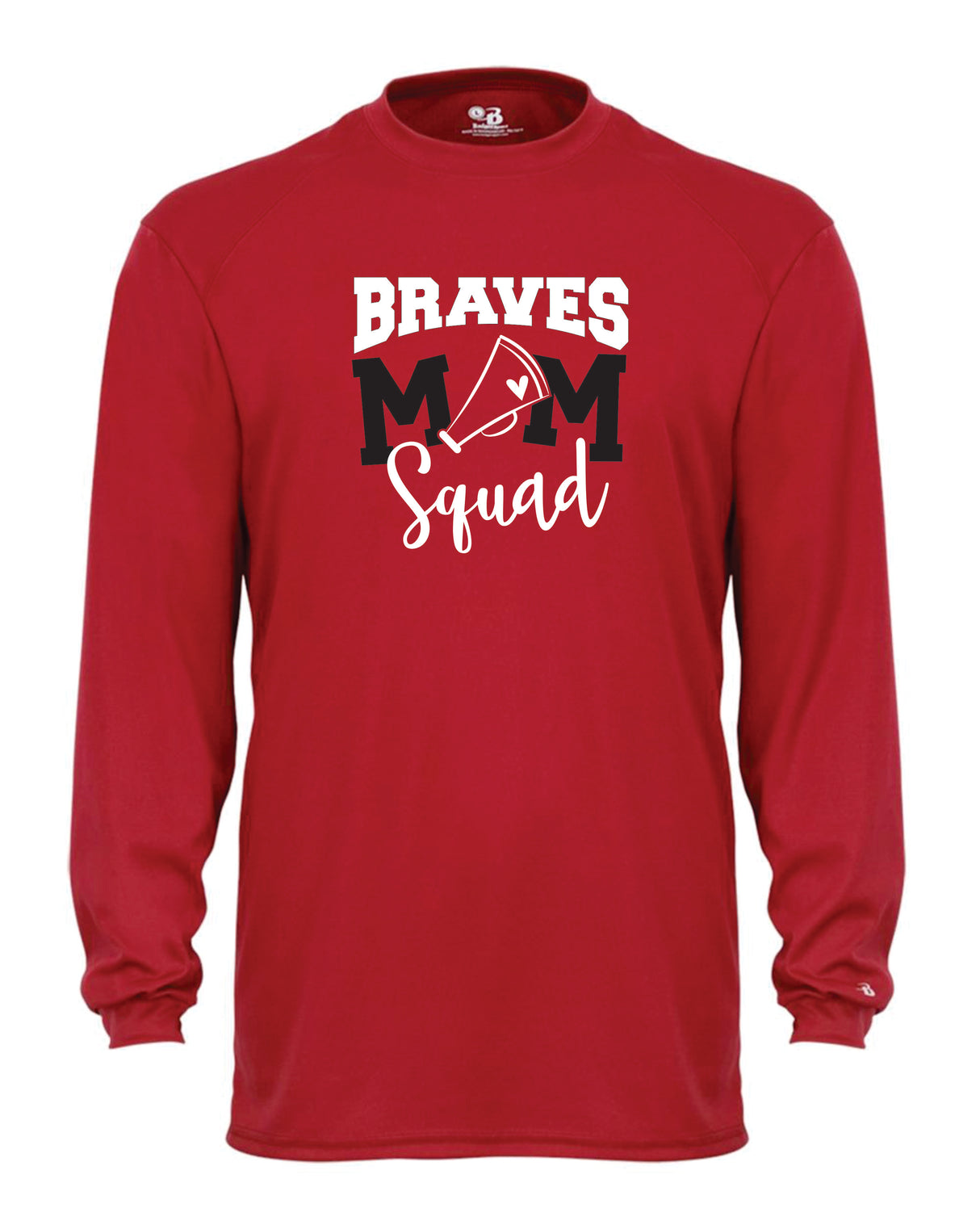 Mechanicsville Braves Long Sleeve Badger Dri Fit Shirt-CHEER MOM SQUAD