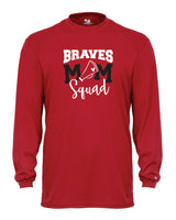 Mechanicsville Braves Long Sleeve Badger Dri Fit WOMEN Shirt-CHEER MOM SQUAD